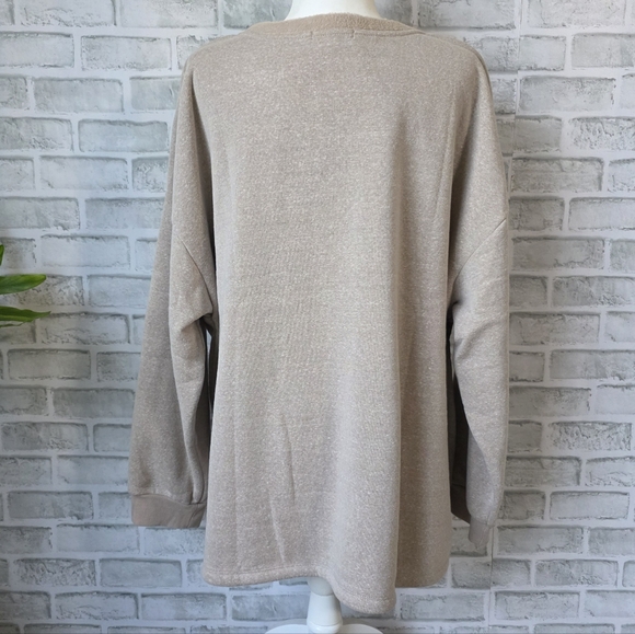 Angels Forever Young Graphic Sweatshirt 3X Beige, Eco-Friendly - Picture 2 of 12